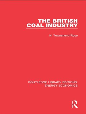 cover image of The British Coal Industry